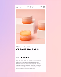 Milu Cosmetics: campaign visual, product range