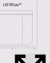 Off White: guideline drawing of the wall layout